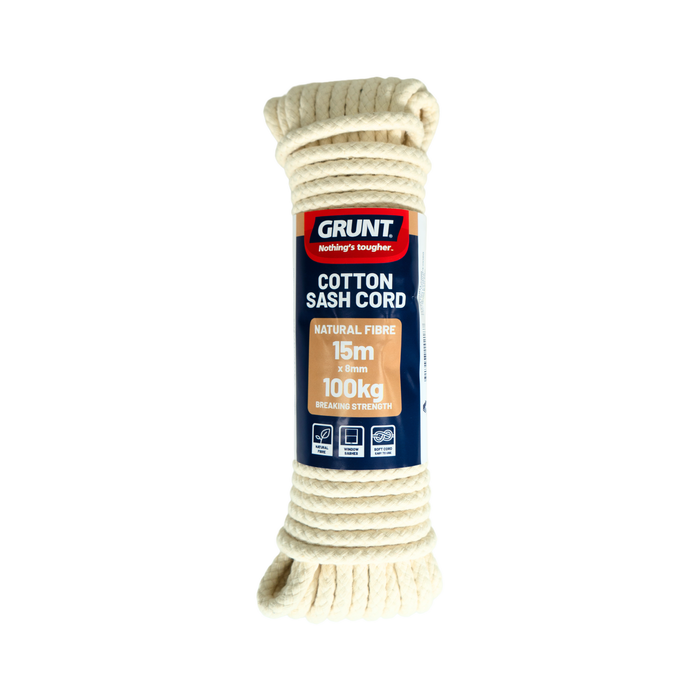 GRUNT 8mm x 15m Cotton Sash Cord