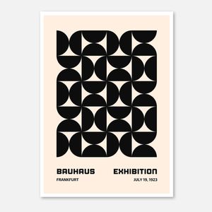 Galrie Bauhaus 1923 Exhibition Poster -Stunning Geometric Abstract Art Modern Print Decor, Poster Only, 70 x 100cm (28 x 40inch)