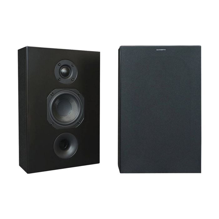 2pc Scansonic L Series On-Wall Home Speakers 120W Black 210x320x110mm