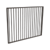 ProtectorAl 1201 - 1500 x 1200mm Black Aluminium Garden Gate Flat Top - Black