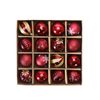 Catzon 16 Pcs Christmas Ball Ornaments Shatterproof Plastic Hanging Baubles for Holiday-Set 10