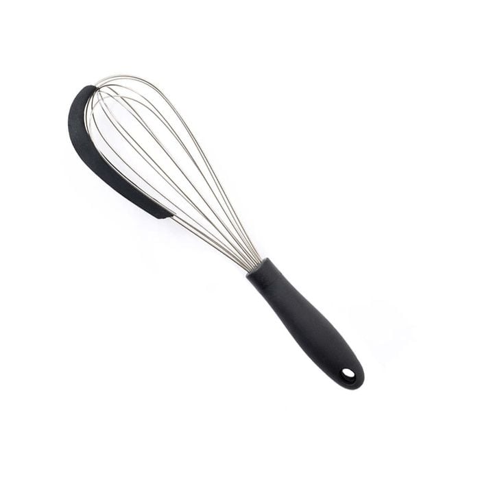 Easy Grips Whisk With Silicone Scraper Black