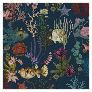 Cora Navy Wallpaper by Holden Decor  10.05m by  0.53m