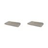 2pk Bambury Kitchen Organisation Microfibre Deluxe Dish Drying Mat Grey