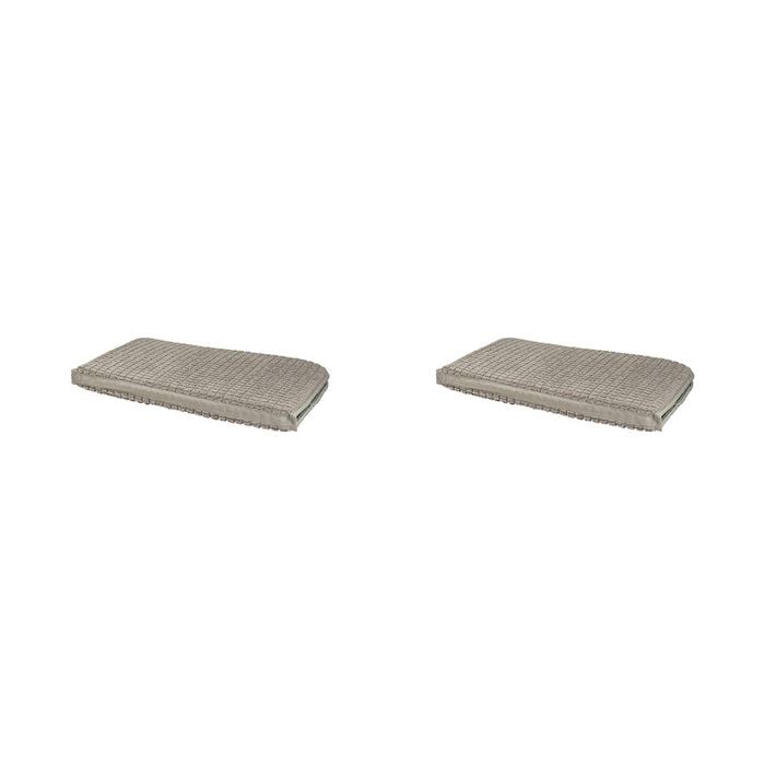 2pk Bambury Kitchen Organisation Microfibre Deluxe Dish Drying Mat Grey