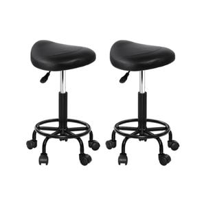 Artiss Salon Stools Black x2