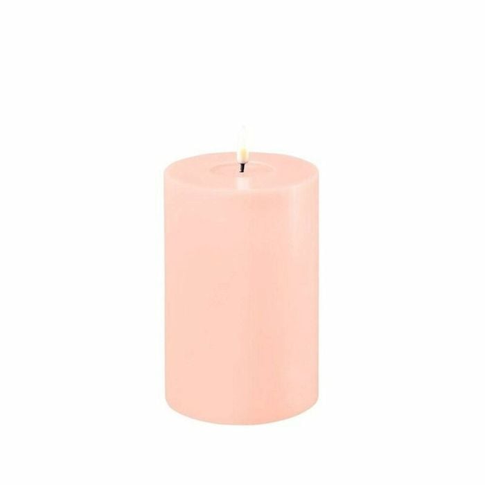Deluxe Homeart Flameless Candle - Light Pink 10 x 15cm
