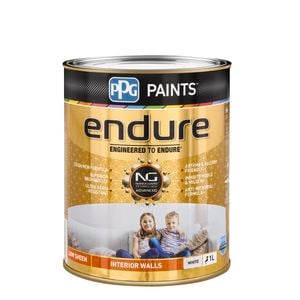 PPG Paints 1L White Low Sheen Endure Interior Wall Paint