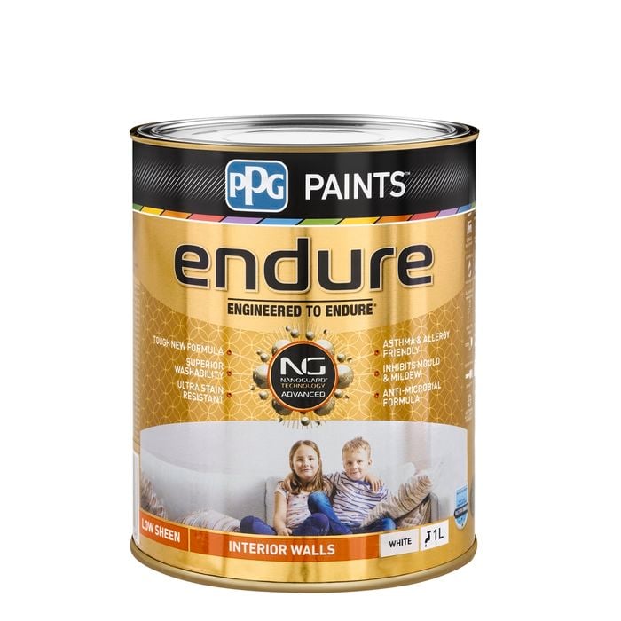 PPG Paints Endure 1L White Low Sheen Interior Wall Paint