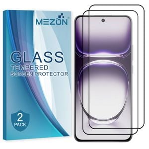 2 Pack MEZON OPPO Reno12 Pro 5G Full Cover Tempered Glass Screen Protectors