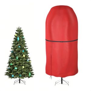 Catzon 9FT Christmas Tree Storage Cover for Artificial Tree Standing Dustproof-Red