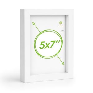 Nicola Spring 3d Box Photo Frame - 5" X 7" - White