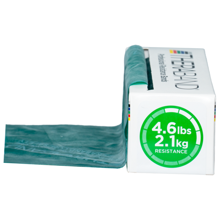 Theraband Resistance Exercise Band, Green, Heavy, 5.5m Roll