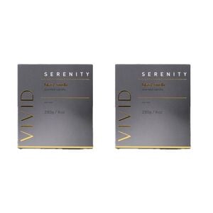 2PK Serenity Vivid Black Oudh Scent Home Fragrance Candle Jar 230g