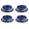 4x Paws & Claws Savoy 700ml/21cm Non-Slip Stainless Steel Pet Bowl - Blue