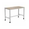 Olg Axis Bar Leaner White Frame New Oak Smooth Top L1800mm X W750mm