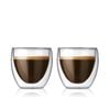 Bodum 0.08 L Transparent Pavina 2 Pcs Glass, Double Wall, Extra Small, 0.08 L, 2.5 Oz 1 Pcs