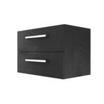 Stein 750 x 450 x 500mm Black Select Wall Hung Vanity To Suit Handle