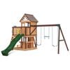 Lifespan Kids Coventry Swing Set Cubby Play Centre With 2.2m Green Slide