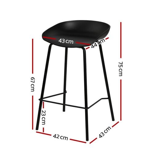 A Set of 2X Bar Stools Metal Bunnings Australia