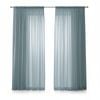 Blue-Grey Sheer Curtains for Living Room, Kitchen, Bedroom - Set of 2 (132 x 240 cm)