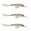 3x Rapala 10cm X Rap Deep Diving Jerkbait Fishing Lures - Olive Green