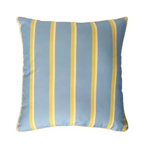 Marquee 45cm Blue/Yellow Stripe Outdoor Cushion
