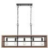 CLA Lighting Banquet Retro Rectangular Pendant Light Bronze