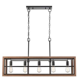 CLA Lighting Banquet Retro Rectangular Pendant Light Bronze