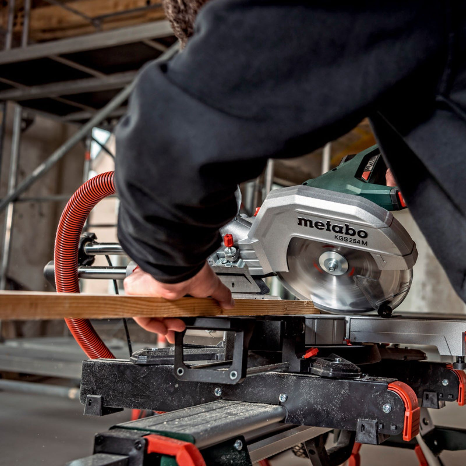 Metabo 1800W 254mm Compound Mitre Saw KGS 254 M 613254190 Bunnings Australia