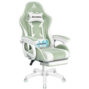 ALFORDSON Massage Gaming Chair Sherpa Fleece