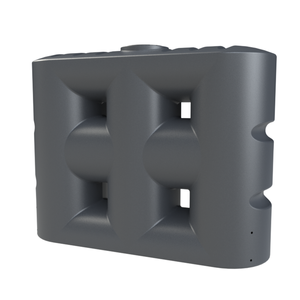 Melro Tanks 4000L Metal Grey Slimline Poly Water Tank