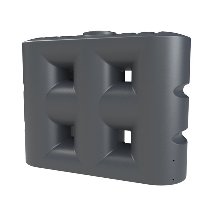 Melro Tanks 4000L Metal Grey Slimline Poly Water Tank