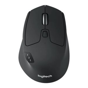 Logitech M720 Triathlon Multi-Computer Wireless Mouse - Black