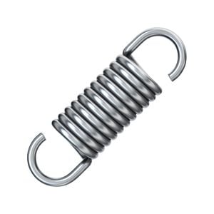 Century Spring Corp 11 x 38.1 x 1.2mm Extension Spring - 2 Pack
