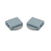 x2 Genuine Dishwasher Basket Rail End Caps - Front Retainers SET 768610309, suits Smeg