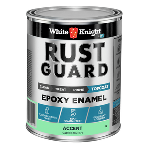 White Knight Rust Guard 1L Accent Gloss Epoxy Enamel Paint