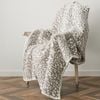 CottonMore Leopard Pattern Microfibre Winter Blanket 130x160cm Super Soft Sofa Throw Rug
