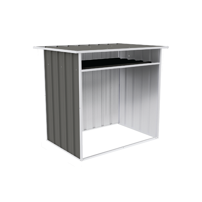 Absco Sheds 1.22 x 0.87 x 1.15m Woodland Grey Wood Store Cover