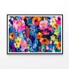 Abstract Design Flowers  Print 100% Australian Made 120x90cm  (Poster)