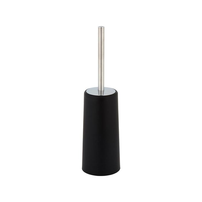 Barelli Matte Black Plastic Toilet Brush & Holder