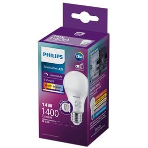 Philips A60 E27 LED 1400Lm 5CCT 14W Dimmable Globe