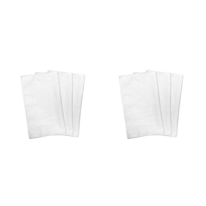 2x Bambury Ultra soft Facial Cleansing Cloth 3pk White Knitted Home Decor