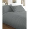 Bloomington 250TC Brooklyn 100% Cotton Quilt Cover Set Charcoal Double