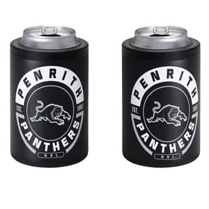 NRL Insulated Can Cooler - Penrith Panthers - Stubby Cooler - Twist Top Lid