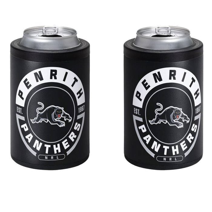 NRL Insulated Can Cooler - Penrith Panthers - Stubby Cooler - Twist Top Lid