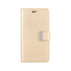 Goospery Rich Diary for iPhone 16 Plus - Gold