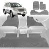 6D Diamond Car Floor Mats for Toyota LandCruiser 100 1998-2007-Full Set-Grey-Outback GT