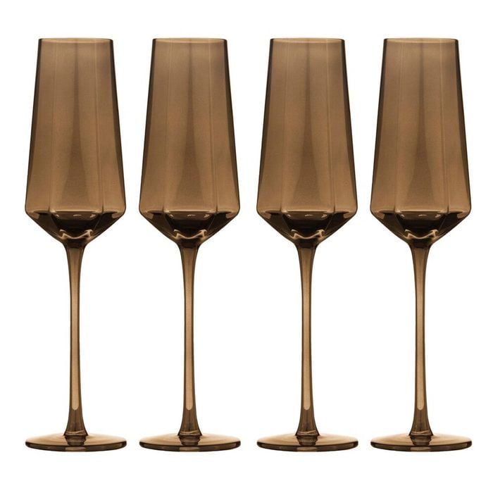 Tempa Jaxon Set of 4 Champagne Glasses 250ml Espresso