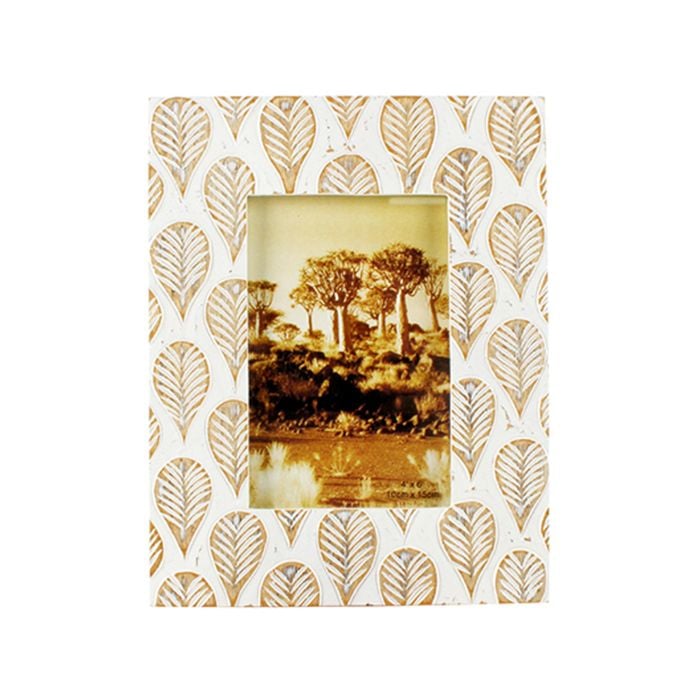 Maine & Crawford Calba 23x18cm MDF Photo Frame - White Wash
